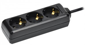 IEK Удлинитель У03 3 места с/з 3м 3х1мм2 16А 250В чер. WYP10-16-03-03-Z-K02