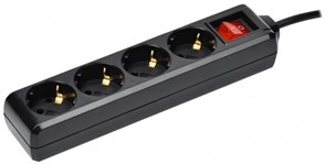 IEK Удлинитель У04К 4 места с/з 3м 3х1мм2 16А 250В чер. WYP10-16-04-03-ZK-K02