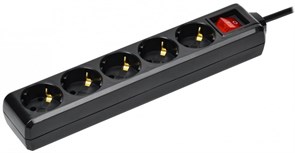 IEK Удлинитель У05К 5 мест с/з 3м 3х1мм2 16А 250В чер. WYP10-16-05-03-ZK-K02