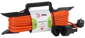 ЭРА UFx-1e-3x0.75-20m-IP44 Удлинитель силовой на рамке c/з 1 гн 20м ПВС 3x0.75 Б0046826