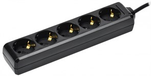 IEK Удлинитель У05 5 мест с/з 3м 3х1мм2 16А 250В чер. WYP10-16-05-03-Z-K02