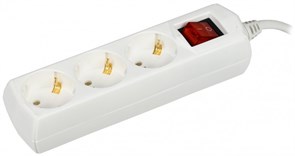 IEK GENERICA Удлинитель У03В 3 места 2P+PE/1,5м 3х1мм2 10А/250В WYP10-10-03-D15-ZK-G