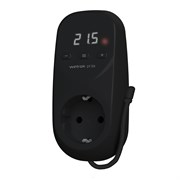 Welrok pt bk Терморегулятор цифровой с индикацией температуры в розетку 16 А, 
3000 ВА,
0…30  °С 4660251140687