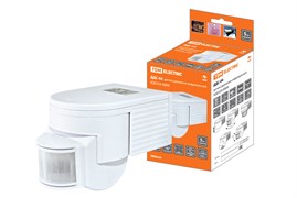 TDM Датчик движения  настенный  ДДС-04 1100Вт, 5-900с, 12м, 5+Лк, 180гр, IP44 SQ0324-0009