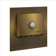 Zamel Светильник NAVI Золото/Тепл.бел. в монт.коробку, 230V AC с датчиком движения 11-226-42