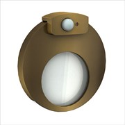 Zamel Светильник MUNA Золото/Хол.бел. в монт.коробку, 230V AC с датчиком движения 02-226-41