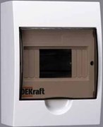 DEKraft Корпус модульный пластиковый ЩРН-П-6 IP41, 6 модулей навесной DEKraft Корпус модульный пластиковый ЩРН-П-6 IP41, 6 модулей навесной