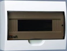 DEKraft Корпус модульный пластиковый ЩРН-П-12 IP41, 12 модулей навесной DEKraft Корпус модульный пластиковый ЩРН-П-12 IP41, 12 модулей навесной