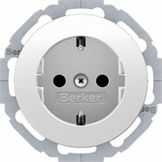 Штепсельная розетка SCHUKO, Berker R.Classic цвет: полярная белизна 47452089