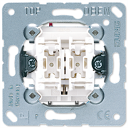 JUNG Мех Выключатель 2-клавишный кнопочный (2 НО контакта) 535U