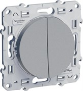 Odace Алюминий Переключатель 2-клавишный Odace Алюминий Переключатель 2-клавишный