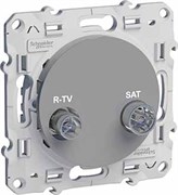 Odace Алюминий Розетка R-TV/SAT Odace Алюминий Розетка R-TV/SAT