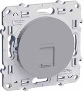Odace Алюминий Розетка компьютерная RJ45 кат.6Е UTP infraplus Odace Алюминий Розетка компьютерная RJ45 кат.6Е UTP infraplus