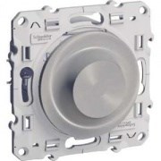 Odace Алюминий Светорегулятор LED поворотно-нажимной, универсальный 4-400Вт Odace Алюминий Светорегулятор LED поворотно-нажимной, универсальный 4-400Вт
