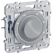Odace Алюминий Термостат электронный комнатный 10А с датчиком тёплого пола Odace Алюминий Термостат электронный комнатный 10А с датчиком тёплого пола