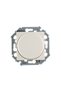 Simon 15 Бежевый Светорегулятор поворотно-нажимной, проходной, 500Вт, 230В, винт.зажим