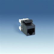 Simon 75 Мех Черный Коннектор RJ-45 (8 контактов), Keystone (АМР), UTP