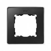 Simon 82 Detail Графит, основание хром Рамка 1-ая
