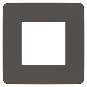 Рамка 1-ая (одинарная), Schneider Electric, Серия Unica Studio, Дымчато-серый/Антрацит