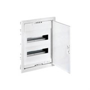 Шкаф распределительный, встраиваемый с плоской металлической дверцей 4 ряда 48+8 модулей IP30. Цвет Белый. Legrand Nedbox(Легранд Недбокс).001434