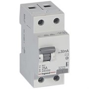 Legrand RX3 УЗО 2P 30мА 25А (AC) 402024 Legrand RX3 УЗО 2P 30мА 25А (AC) 402024