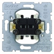 303550 Двухклавишный выключатель для полых стен  Модульные механизмы Berker