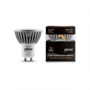 Лампа Gauss LED MR16 GU10-dim 5W 3000K  диммируемая