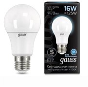 Gauss Лампа A60 16W 1520lm 4100K E27 LED 102502216 Gauss Лампа A60 16W 1520lm 4100K E27 LED 102502216