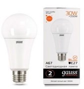 Gauss Лампа Elementary A67 30W 2320lm 3000K E27 LED 73219 Gauss Лампа Elementary A67 30W 2320lm 3000K E27 LED 73219