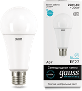 Gauss Лампа Elementary A67 25W 2100lm 4100K E27 LED 73225 Gauss Лампа Elementary A67 25W 2100lm 4100K E27 LED 73225