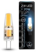 Лампа Gauss LED G4 12V 2W 4100K 1/20/200