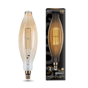 Лампа Gauss Led Vintage Filament BT120 8W E27 120*420mm Golden 780lm 2400K 1/10