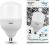 Лампа Gauss Elementary LED T140 E27 50W 4400lm 180-240V 4000K 1/8