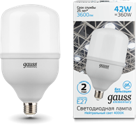 Лампа Gauss Elementary LED T120 E27 42W 3600lm 180-240V 4000K 1/12