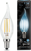 Gauss Лампа Filament Свеча на ветру 11W 830lm 4100К Е14 LED 104801211 Gauss Лампа Filament Свеча на ветру 11W 830lm 4100К Е14 LED 104801211