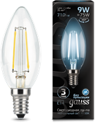 Лампа Gauss LED Filament Candle E14 9W 4100К 1/10/50