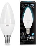 Лампа Gauss LED Candle E14 9.5W 4100К 1/10/50