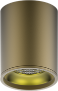 Gauss Кофе/Золото Светильник LED накладной 12W 3000K 79x100мм 1/30 HD001