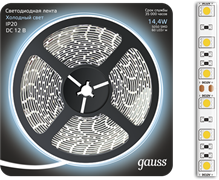 Лента LED 5050/60-SMD 14.4W  12V DC холодный белый (блистер 5м)