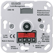 JUNG Мех Светорегулятор поворотный для электронныхных ПРА (1-10В) 240-10