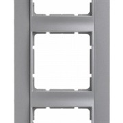 Рамка 5-постов вертикальная, Berker B.1 цвет: алюминий, матовый 10151404