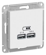 Розетка 220 с USB 1 портом 5B|2100 мА ATN000133 Schneider Electric