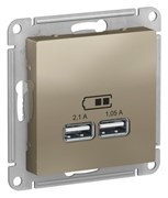 Розетка 220 с USB 1 портом 5B|2100 мА ATN000533 Schneider Electric