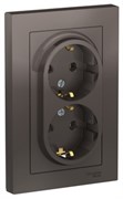 Розетка двойная с заземлением ATN000624 Schneider Electric