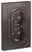 Розетка двойная со шторками с заземлением ATN000626 Schneider Electric