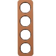 Рамка 4 местная кожа 10142364 Berker R1