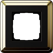 Рамка Gira ClassiX одноместная Латунь-Чёрный 0211632 Рамка Gira ClassiX одноместная Латунь-Чёрный 0211632