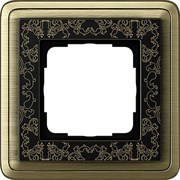 Рамка Gira ClassiX Art одноместная Бронза-Чёрный 0211662 Рамка Gira ClassiX Art одноместная Бронза-Чёрный 0211662