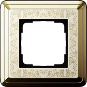 Рамка Gira ClassiX Art одноместная Латунь-кремовый 0211673 Рамка Gira ClassiX Art одноместная Латунь-кремовый 0211673