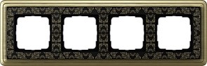 Рамка Gira ClassiX Art четырехместная Бронза-Чёрный 0214662 Рамка Gira ClassiX Art четырехместная Бронза-Чёрный 0214662